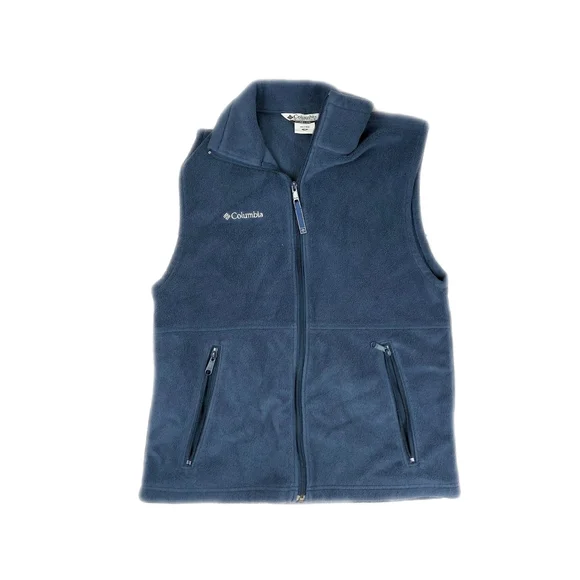 Columbia Flattop Ridge Steel Blue Fleece Vest Men's Size Small - Picture 2 of 7